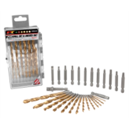 PERFORMANCE TOOL 28 Pc. Drill Bit and Driver Set W9040